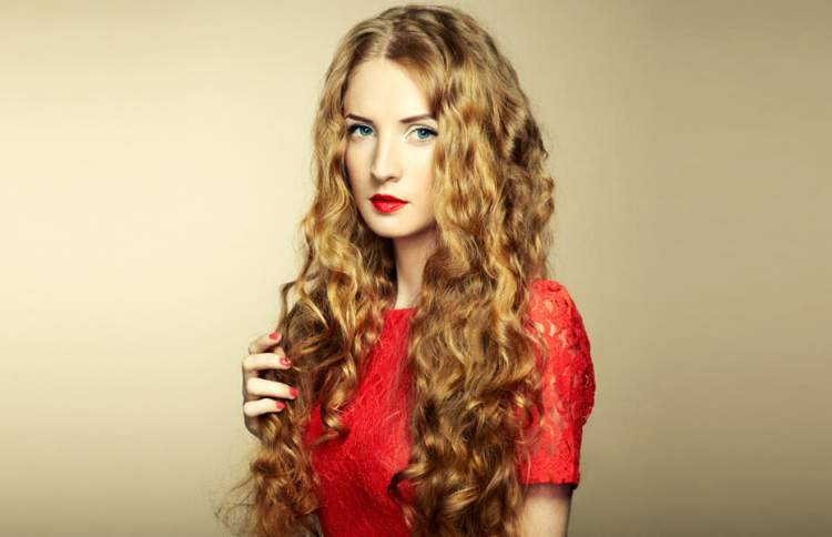 long wavy hair