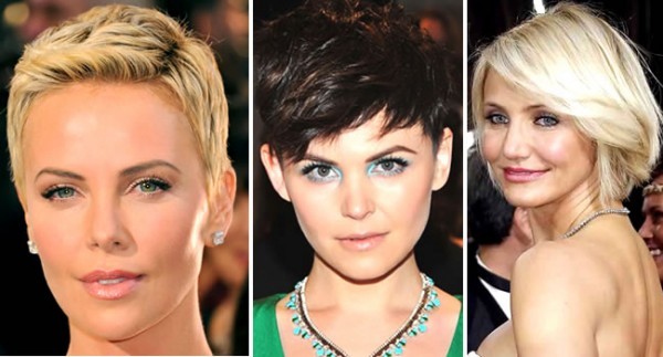 Photos of modern celebrity short cuts