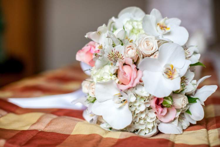 Beautiful bouquet of orchids