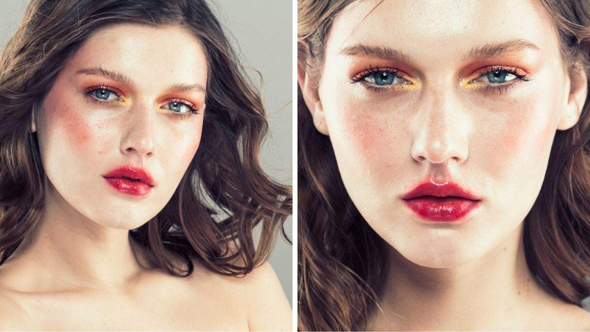 Blurred Lips: blurred lips are becoming fashionable