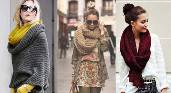 Scarves and scarves are fall and winter fashion accessories