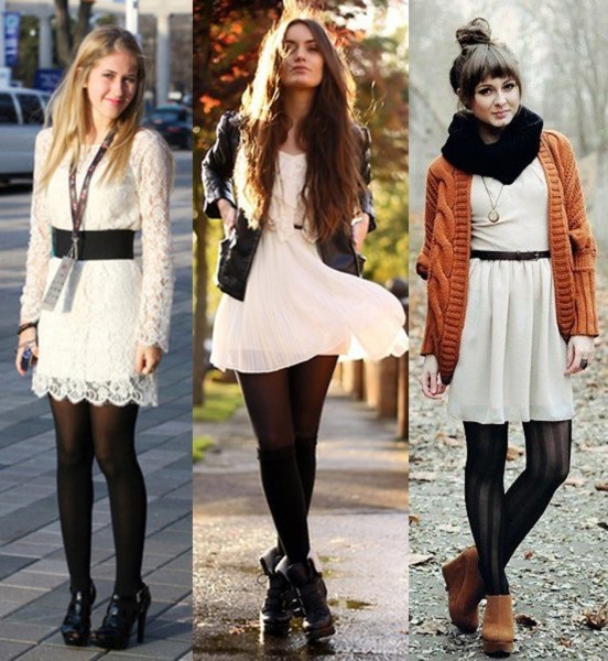 how to wear summer dresses in winter