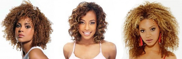women with blonde and curly hair