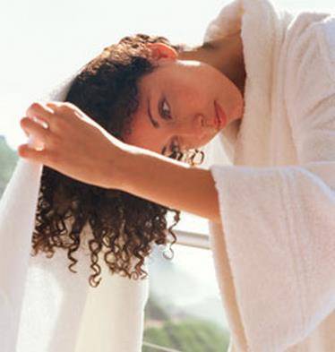 how to dry curly hair