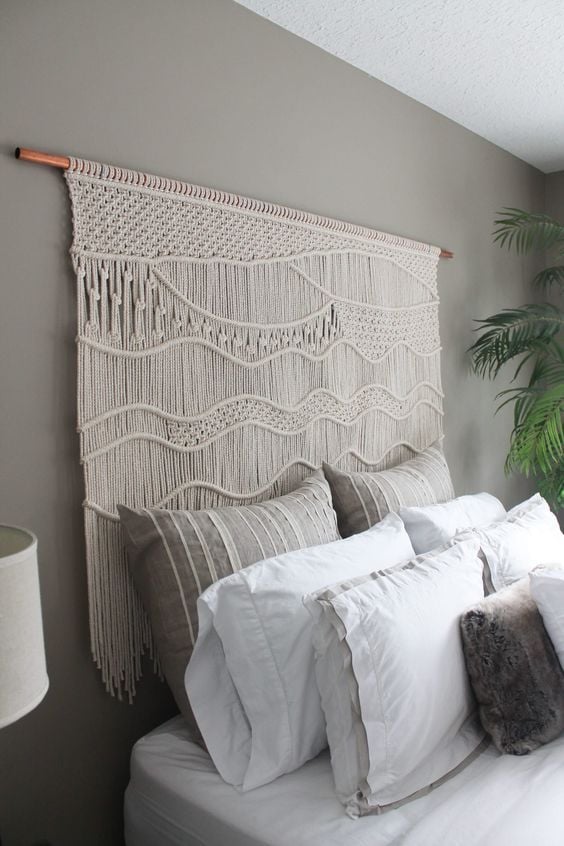 String headboard.