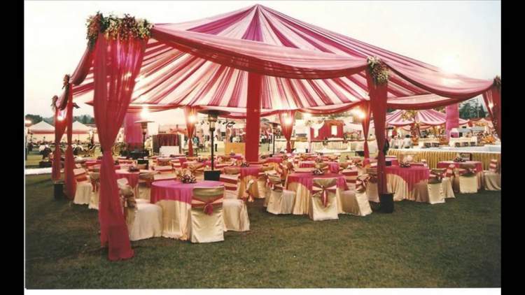 outdoor wedding tent