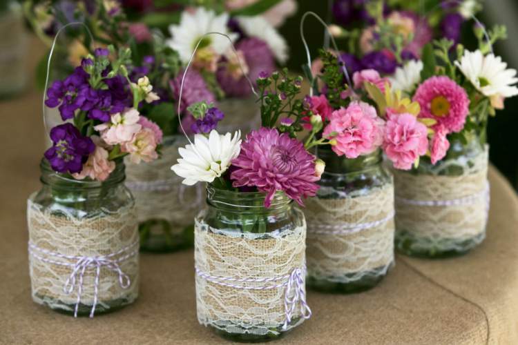 crafts in outdoor wedding decoration