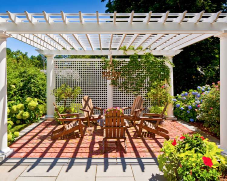 Light Wood Pergola