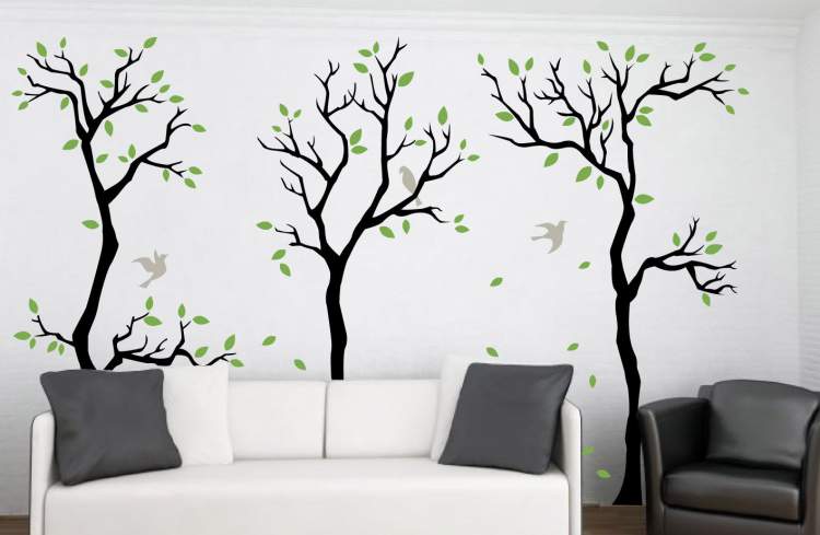 decoration with wall stickers