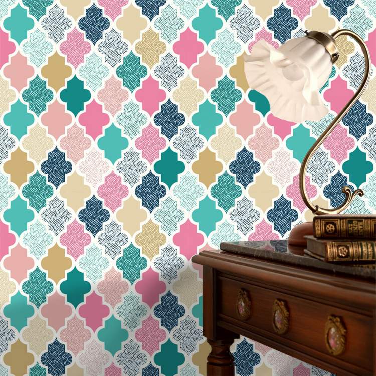 Decorating with colored wallpaper