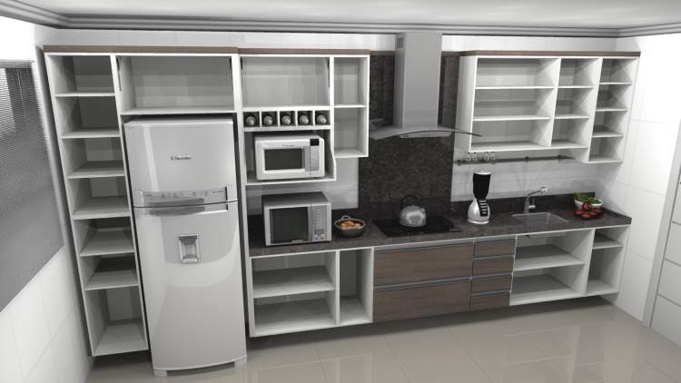 kitchenette on the wall