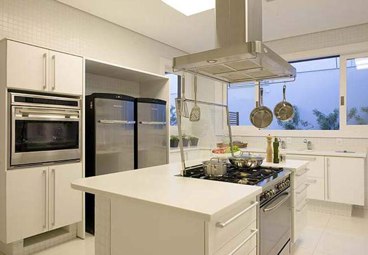 small kitchen with central island