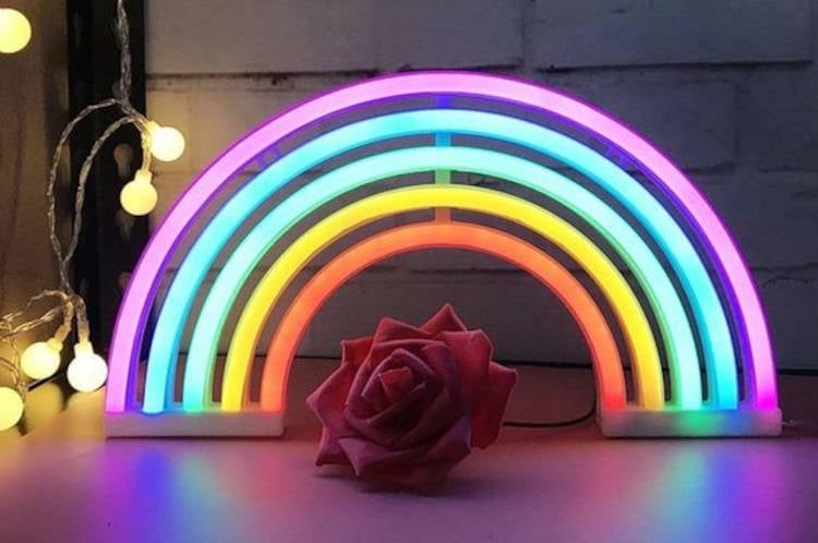 Rainbow lamp.