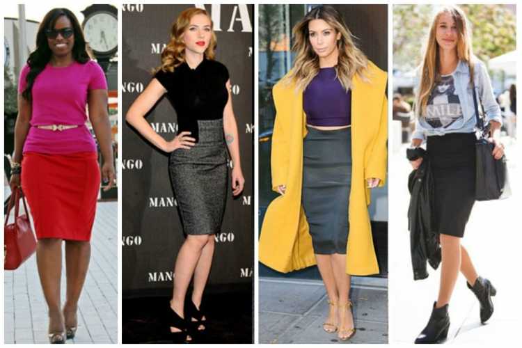 Body types that can wear a high-waisted pencil skirt