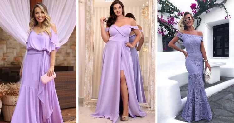 Lavender dresses are one of the trends for bridesmaids and graduates in 2019