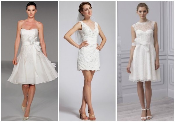 short modern wedding dresses