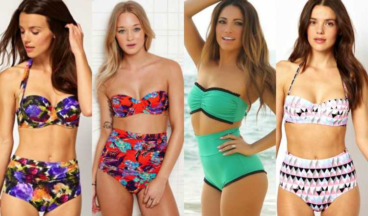 High-waisted bikini is one of the fashion trends that will continue in 2019