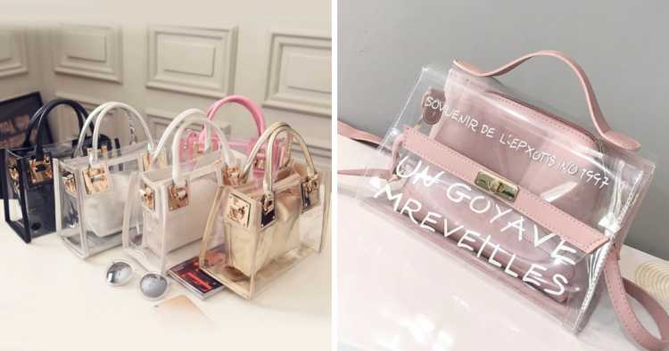 Clear bags are one of the fashion trends that will continue in 2019