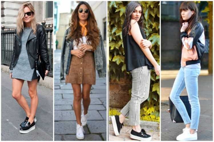 Look with flatform sneakers is a trend in summer 2019