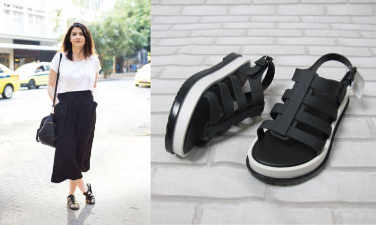 Looks with flatform and pantacourt pants are a trend in summer 2019