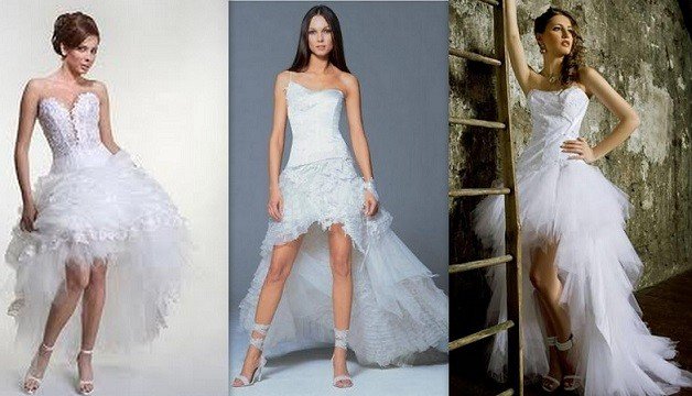 mullet cut among the 2014 wedding dress trends