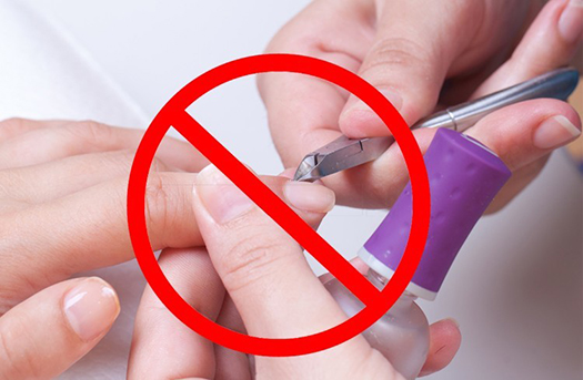 removing cuticles is wrong