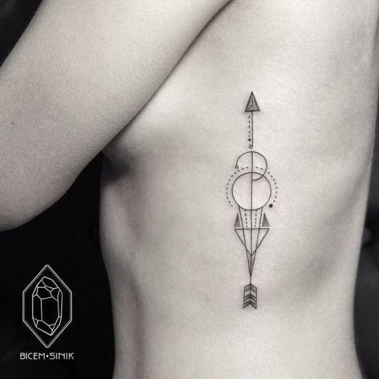 Bold rib tattoo