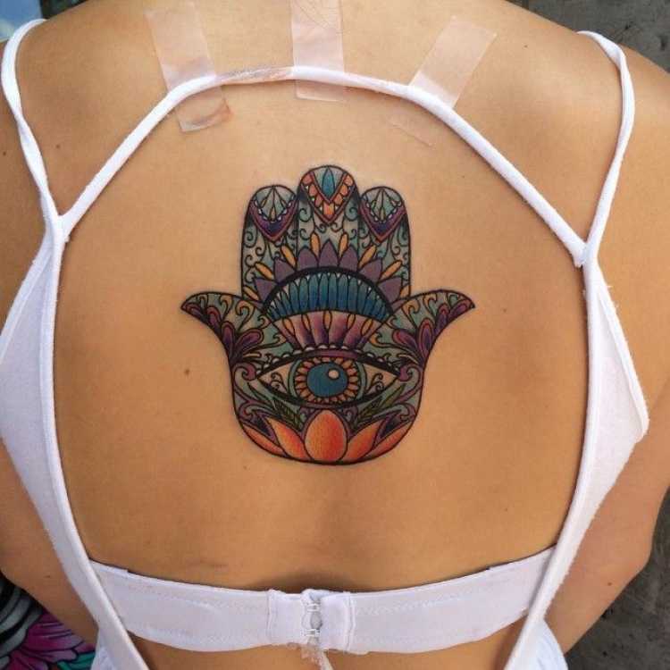 big tattoo on back