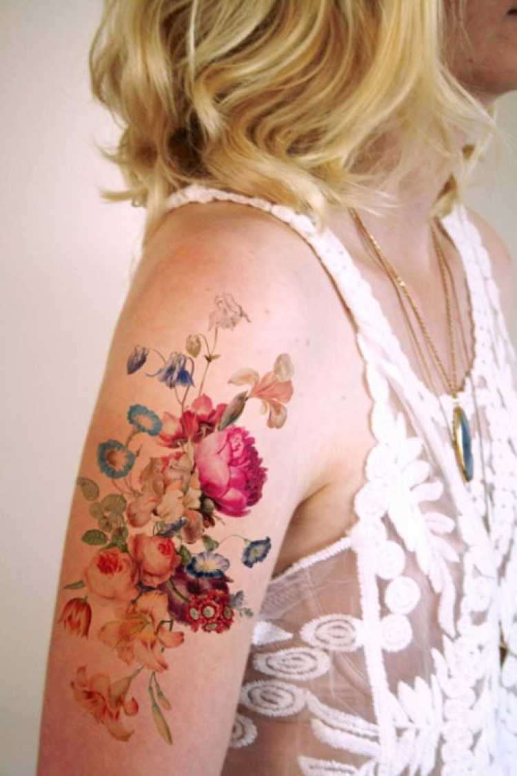 Female tattoo on arm