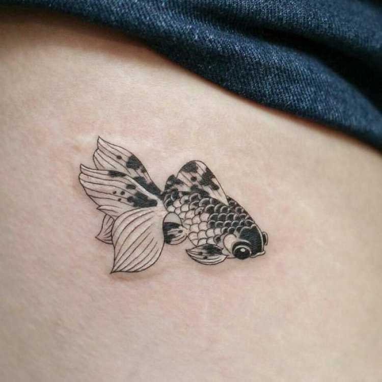 Tattoo with a fish design