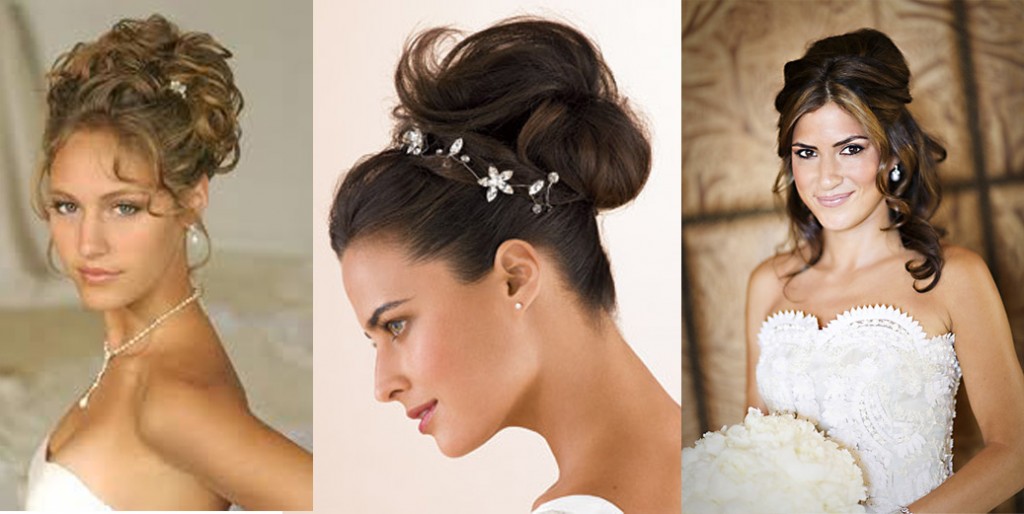 hairstyle for short brides