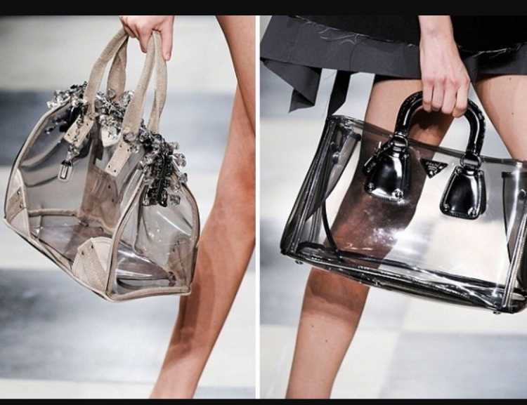 Transparent bag is one of the bags of summer 2019