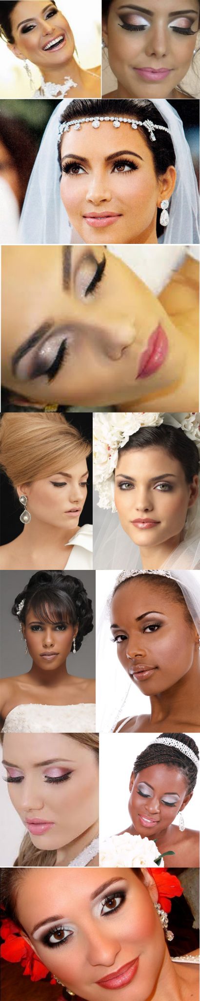 Make-up models for brides