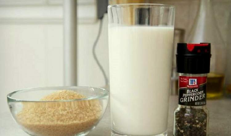 Milk, sugar and pepper to keep flies away from the kitchen