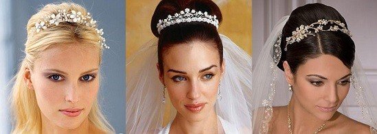 Tiaras are the favorite bridal hair accessories