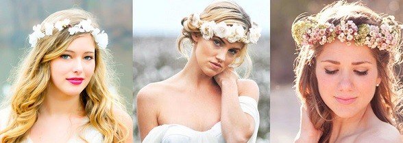 Flower blush is one of the hair accessories for brides