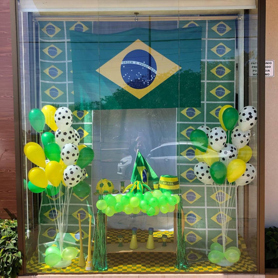 Brazilian decoration in showcase.