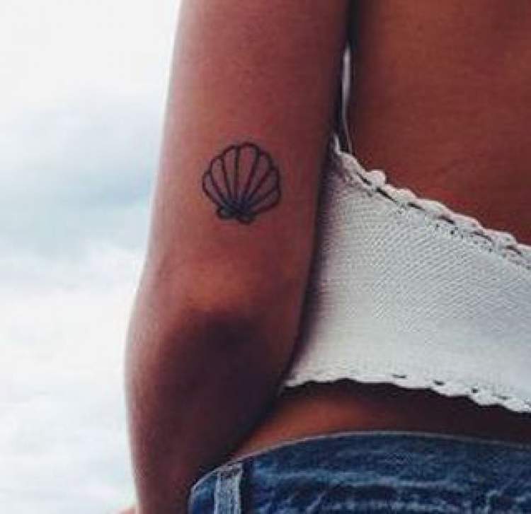 Photo of delicate tattoo on arm