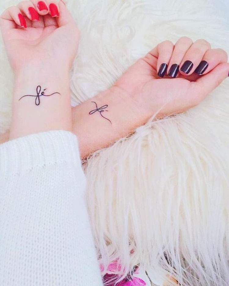 Tattoo with delicate writing