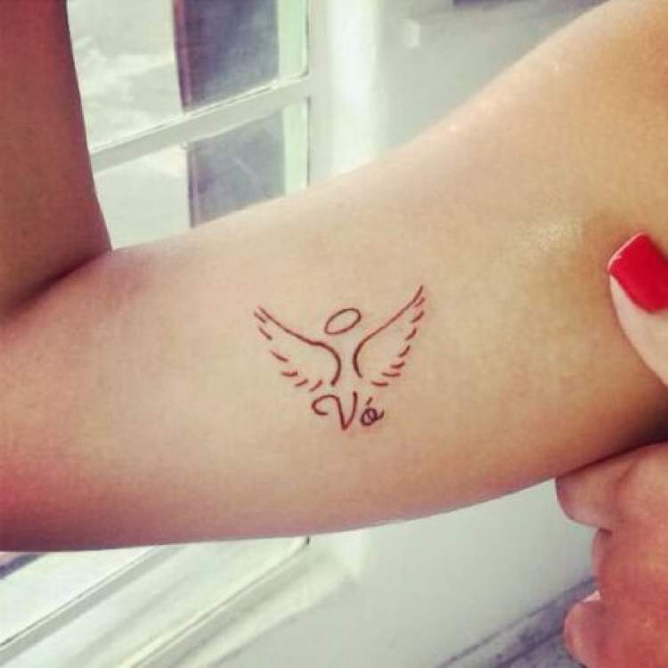 Delicate tattoo to honor grandmother