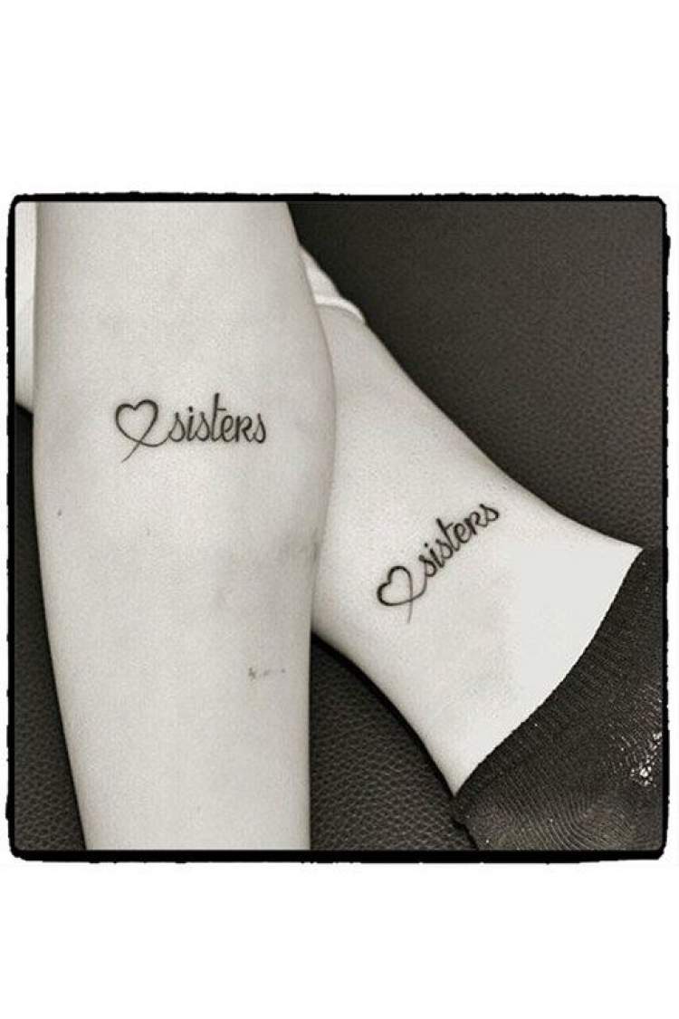 Delicate tattoo to honor sisters