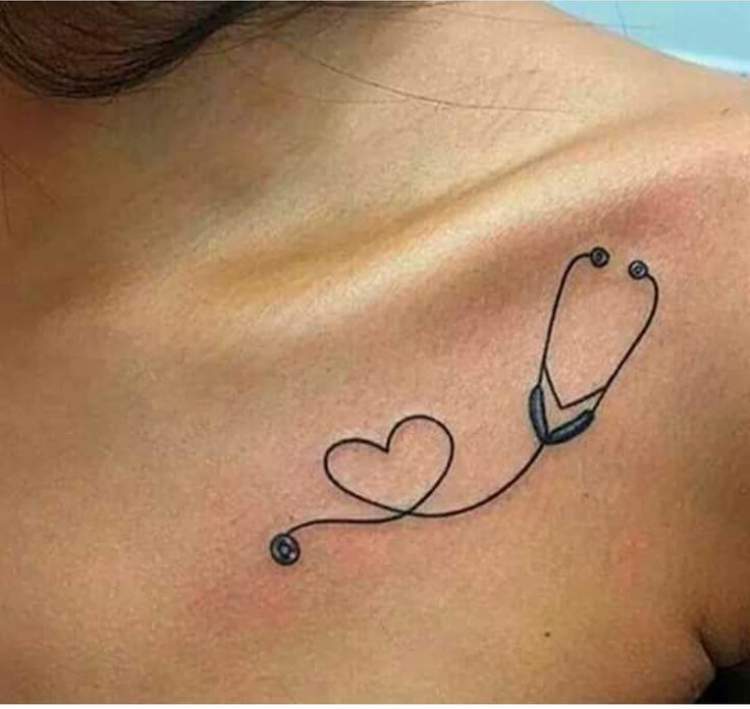 Delicate tattoo inspired by medicine