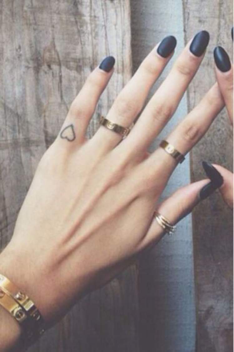 Delicate tattoo idea on finger