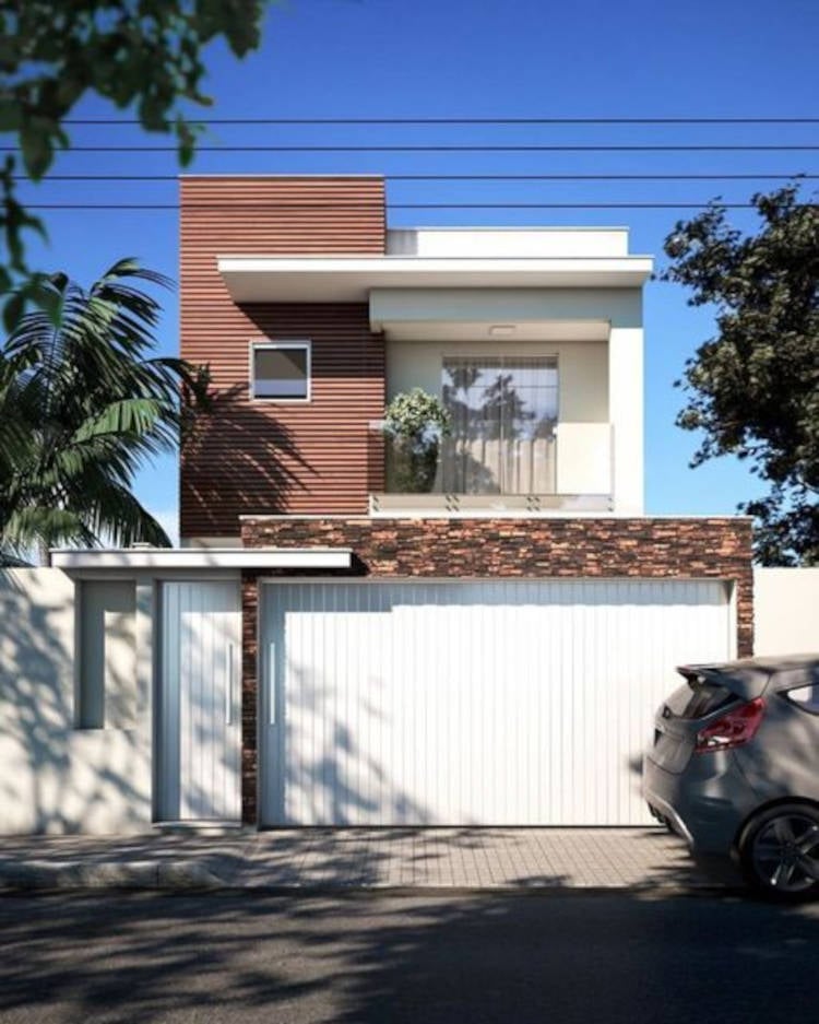 Townhouse with balcony.