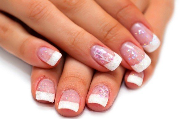 decorated nails for French brides