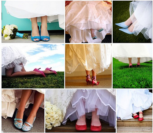 non-traditional shoes for brides