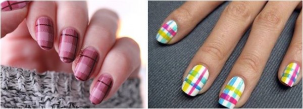 decorated nail model for June festival