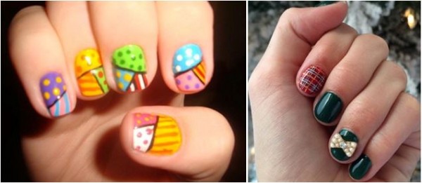 photos of decorated nails for June festival