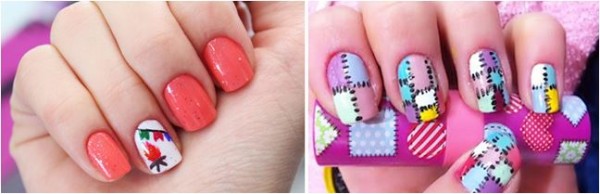 images of decorated nails for June festival