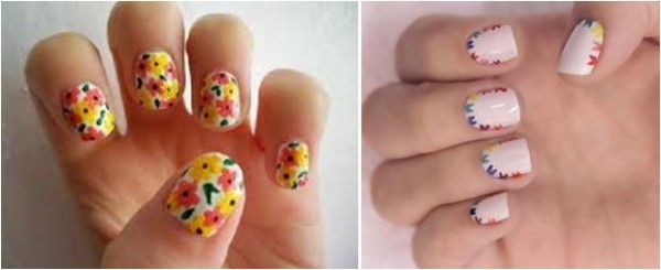 illustrations of decorated nails for June festival